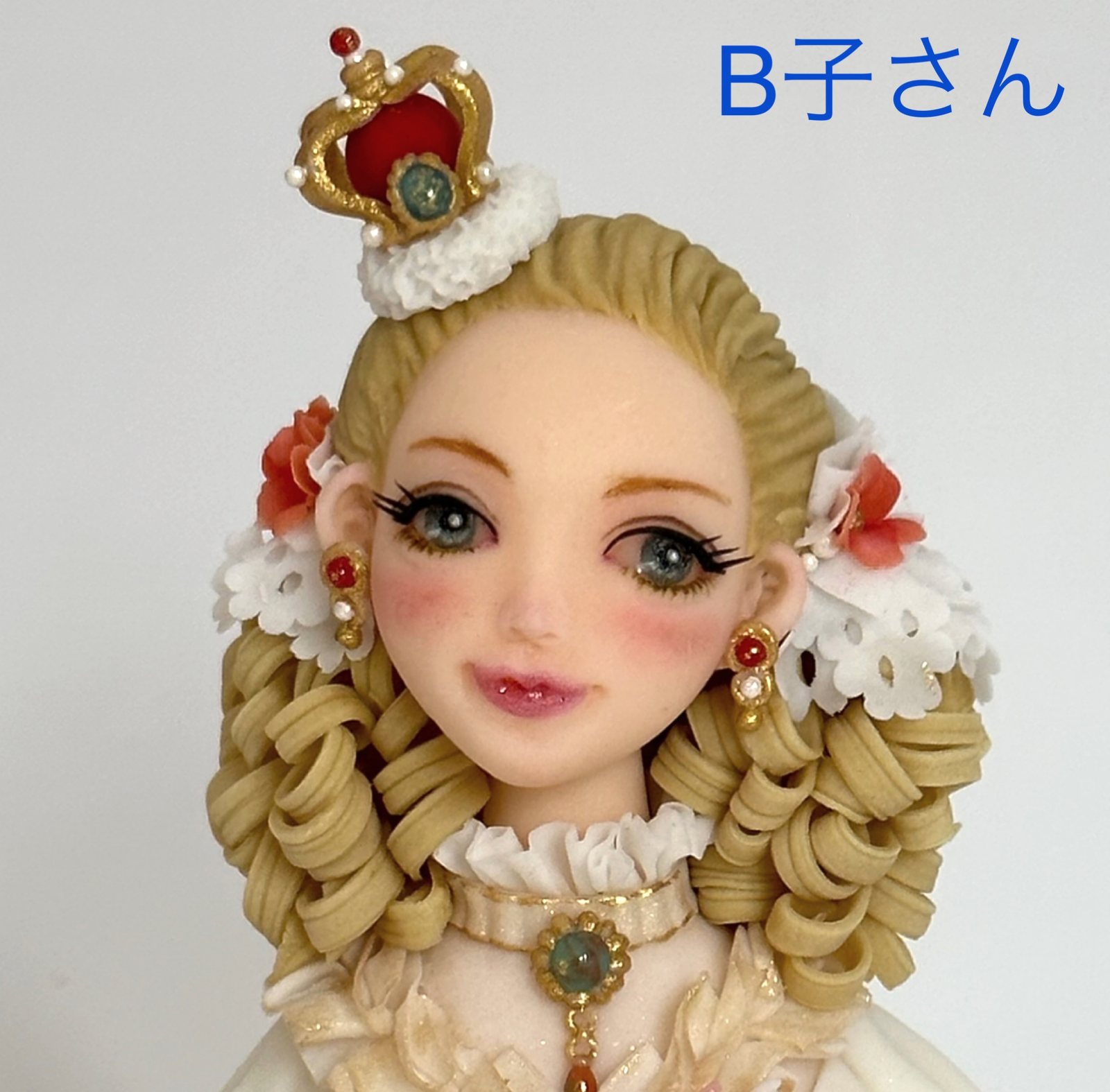 顔の造形の制作写真